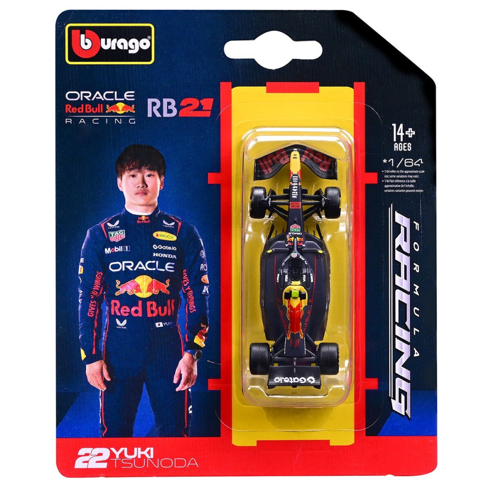 Bburago Red Bull Racing RB21 - автомодель 1:64 (18-58003)