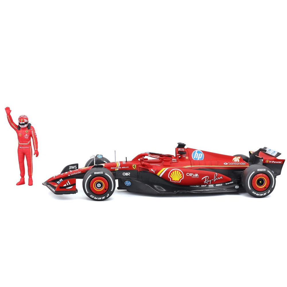 Bburago Ferrari SF-24 з фігуркою - автомодель 1:24 (18-26823)