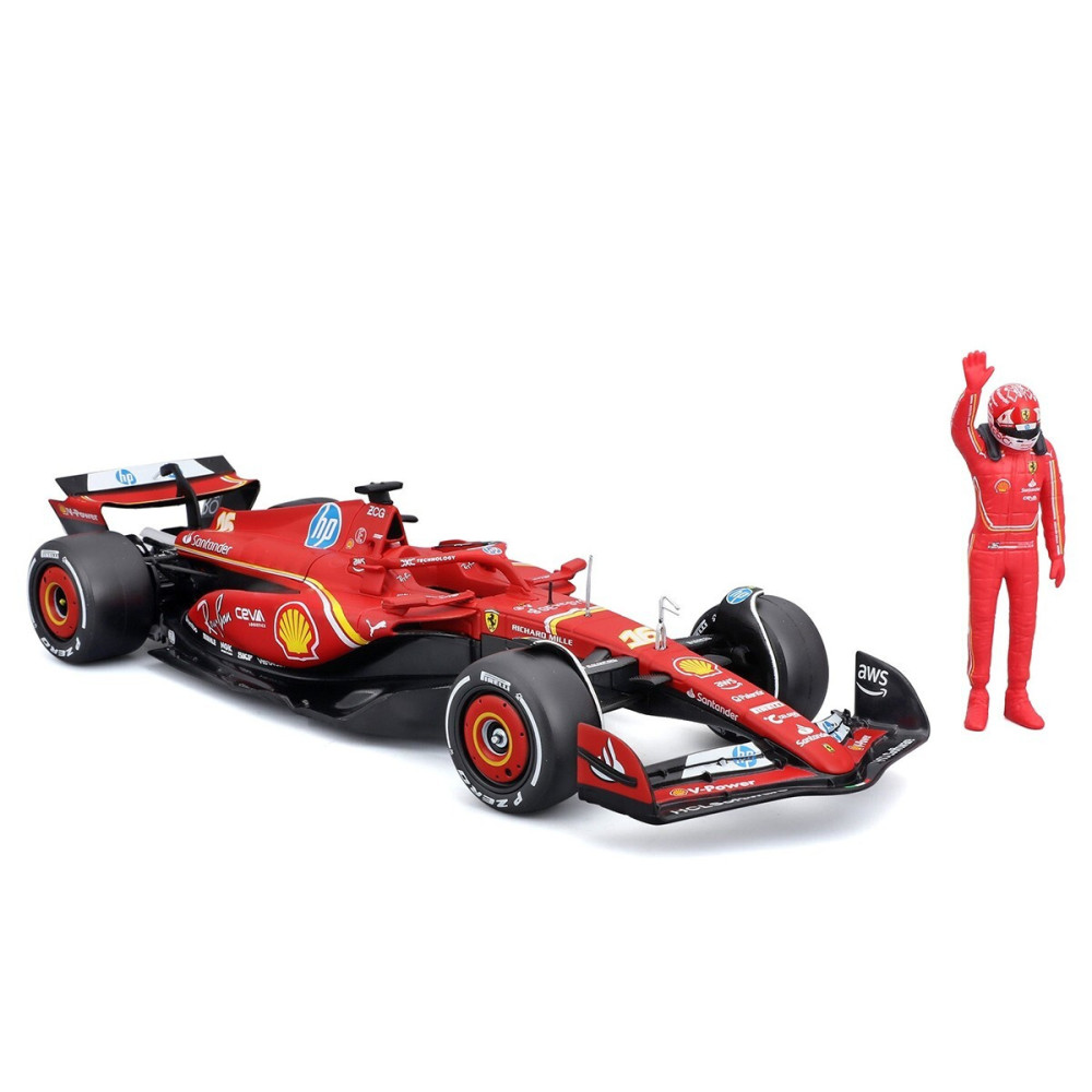Bburago Ferrari SF-24 з фігуркою - автомодель 1:24 (18-26823)