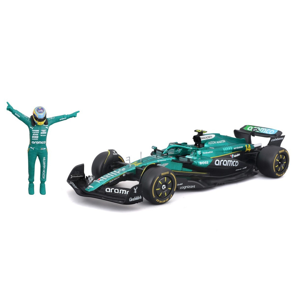 Bburago Aston Martin AMR25 з фігуркою - автомодель 1:24 (18-28071 (#14))