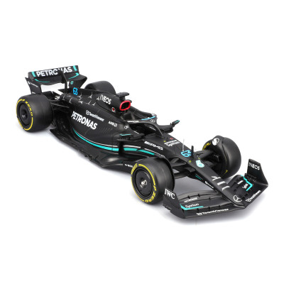 Bburago Mercedes-AMG F1 W14 E Performance 1:24 - автомодель з фігуркою • Чорний (18-28037) Bburago Mercedes-AMG F1 W14 E Performance 1:24 - автомодель з фігуркою • Чорний (18-28037)