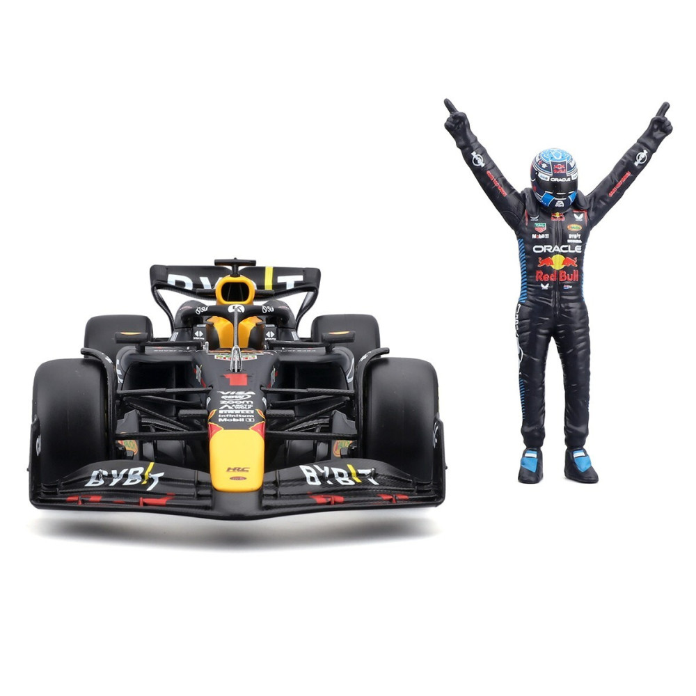 Bburago Oracle Red Bull Racing RB20 з фігуркою - автомодель 1:24 (18-28060 (#1)) Bburago Oracle Red Bull Racing RB20 з фігуркою - автомодель 1:24 (18-28060 (#1))