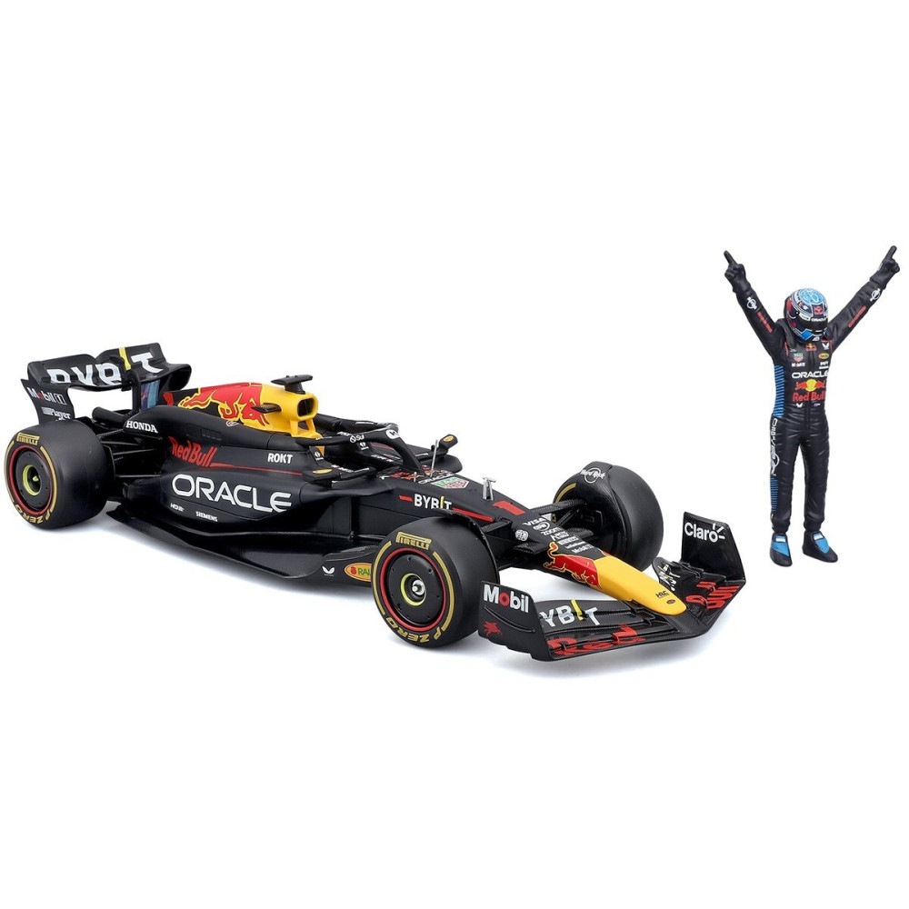 Bburago Oracle Red Bull Racing RB20 з фігуркою - автомодель 1:24 (18-28060 (#1)) Bburago Oracle Red Bull Racing RB20 з фігуркою - автомодель 1:24 (18-28060 (#1))