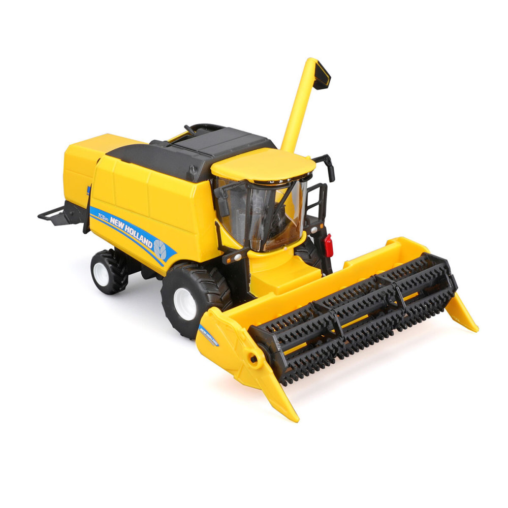 Bburago New Holland TC5.90 - автомодель зернозбирального комбайна • Жовтий з чорним (18-31721)