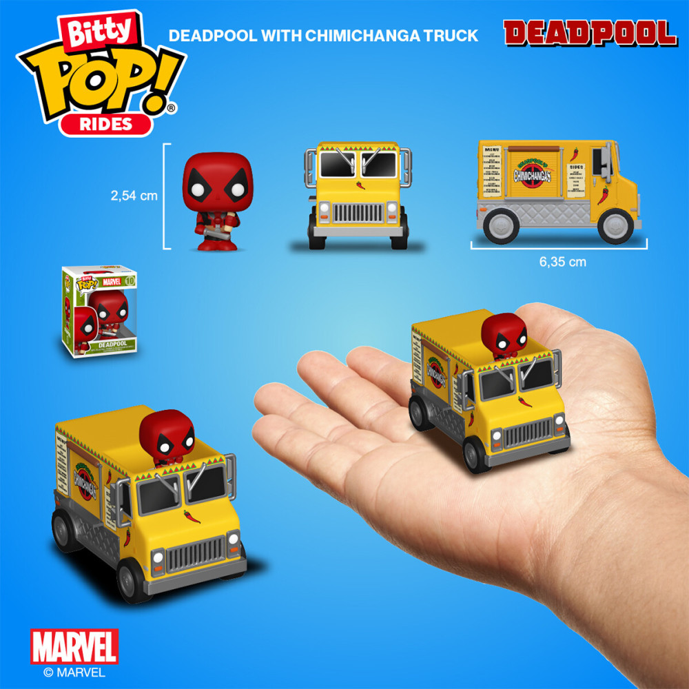 Funko BITTY POP! Ride Дедпул і вантажівка Чімічанги - набір ігрових фігурок (83625) Funko BITTY POP! Ride Дедпул і вантажівка Чімічанги - набір ігрових фігурок (83625)