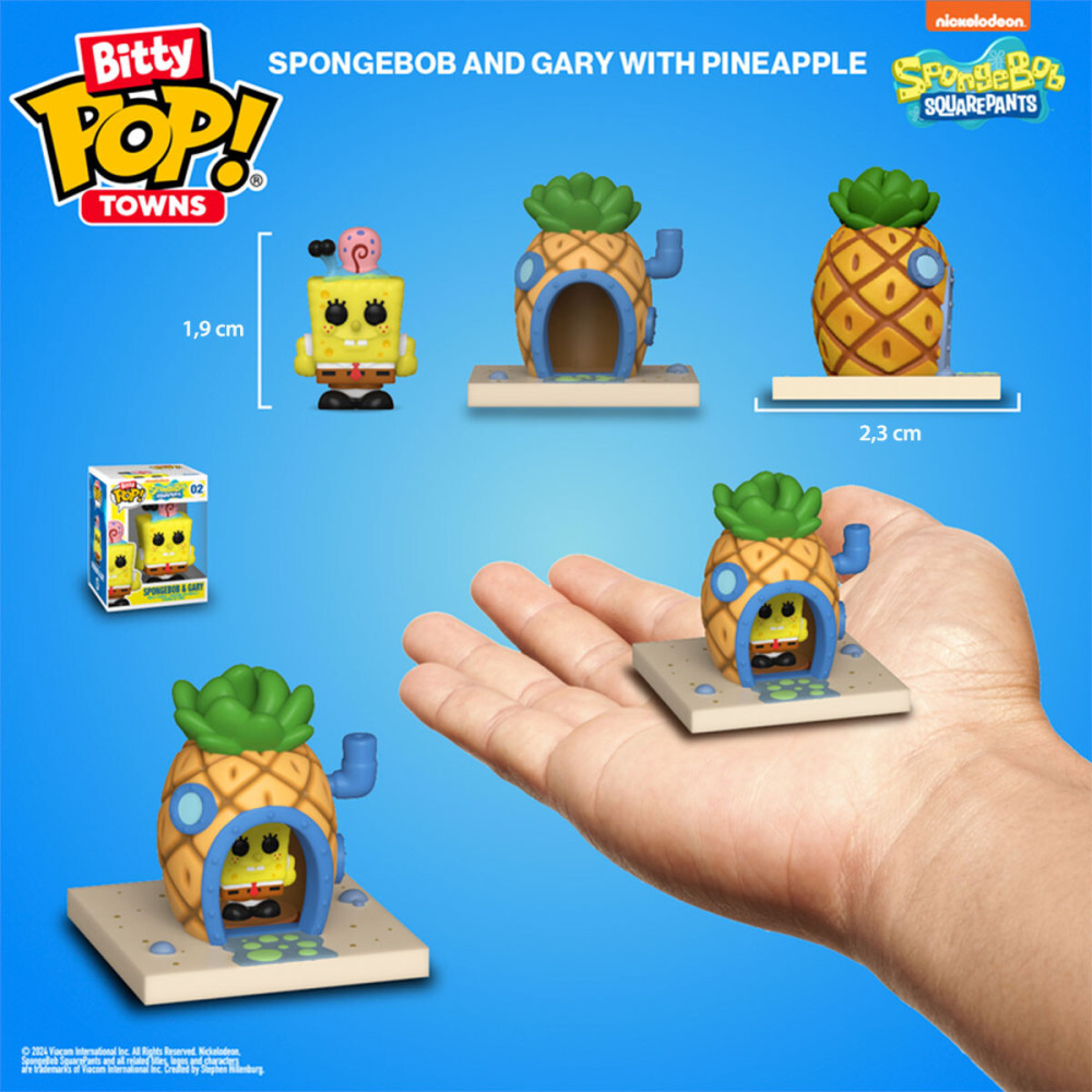 Funko BITTY POP! Town Губка Боб и его дом - набор игровых фигурок (83638)