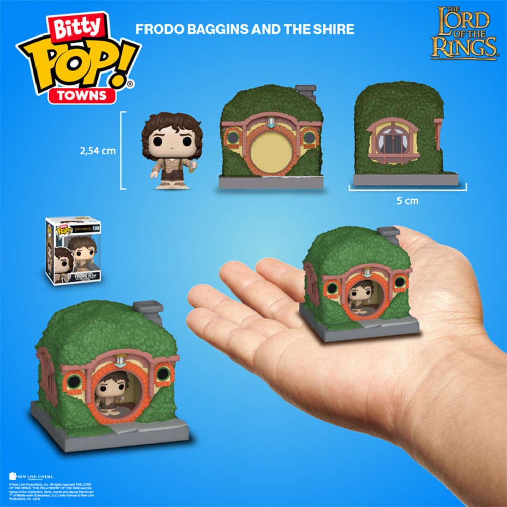 Funko BITTY POP! Town Фродо Беггінс і хатинка - набір ігрових фігурок (83685)