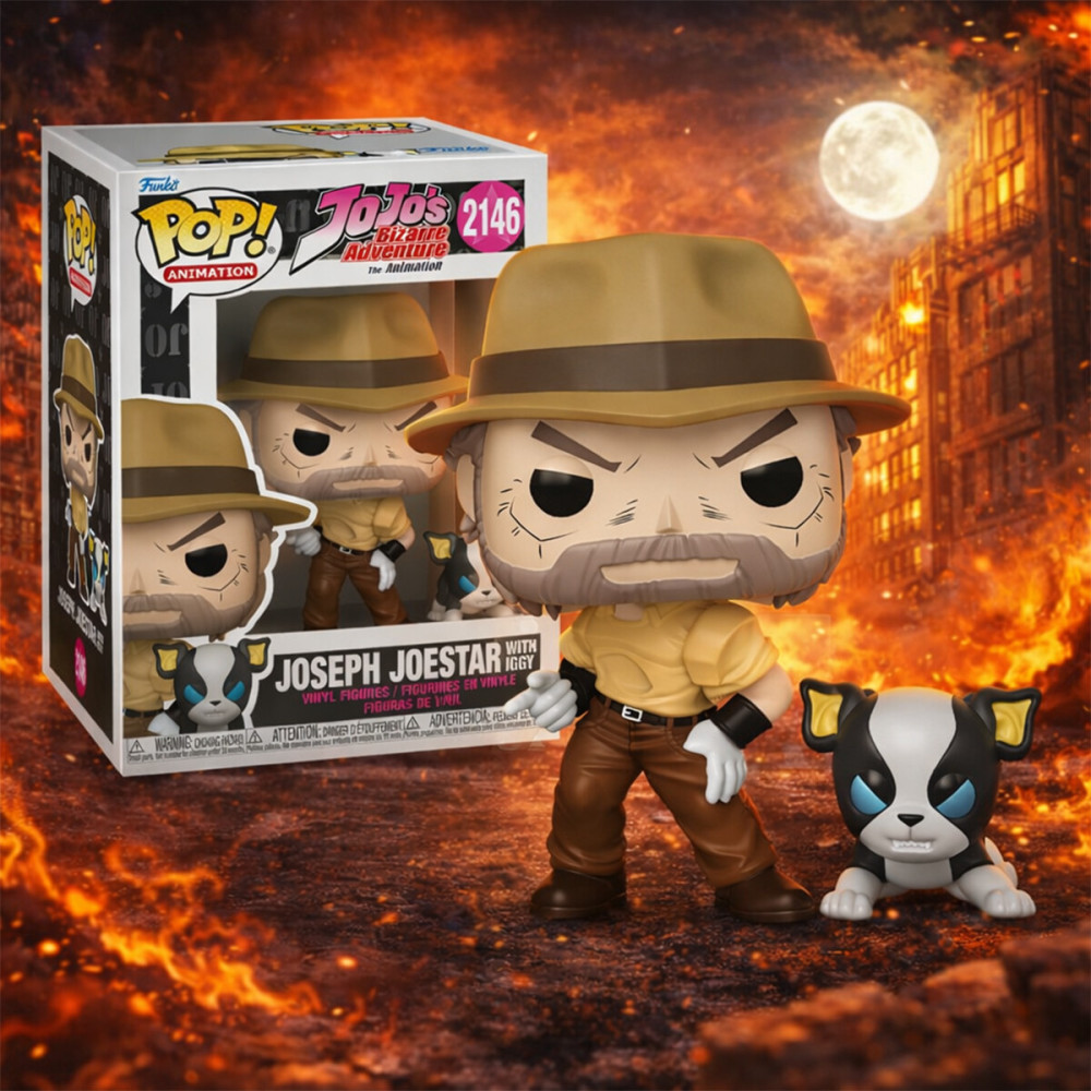 Funko POP! Джозеф та Іггі (JoJo's Bizarre Adventure) - набір ігрових фігурок (88461)