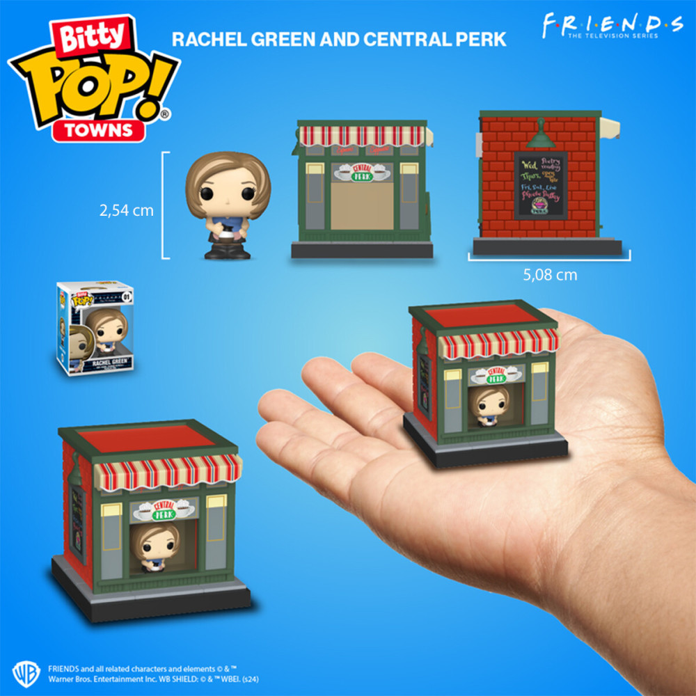 Funko BITTY POP! Town Рейчел у кав'ярні Central Perk - набір ігрових фігурок (83689)