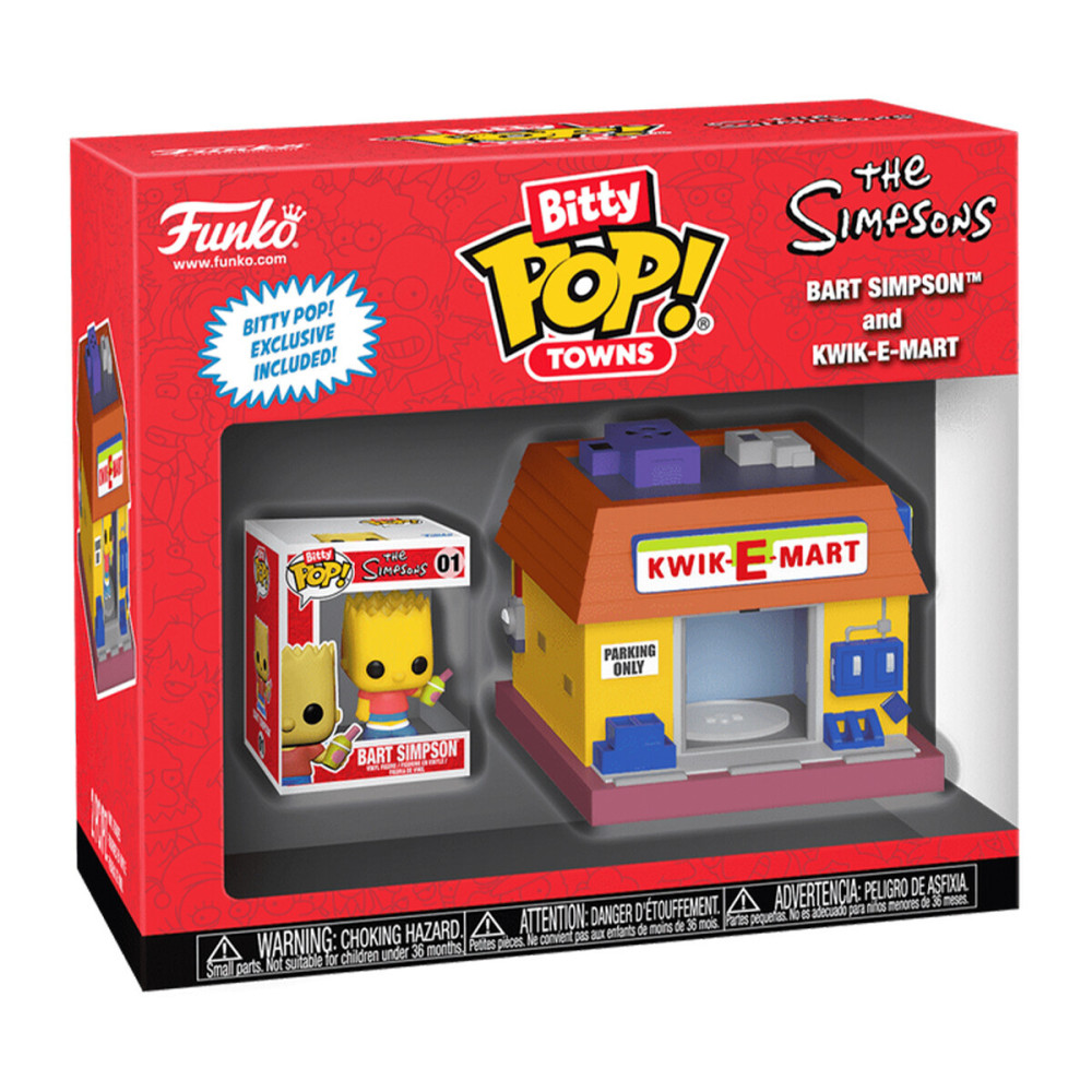 Funko BITTY POP! Town Барт Сімпсон і Квікі-март - набір ігрових фігурок (83684)