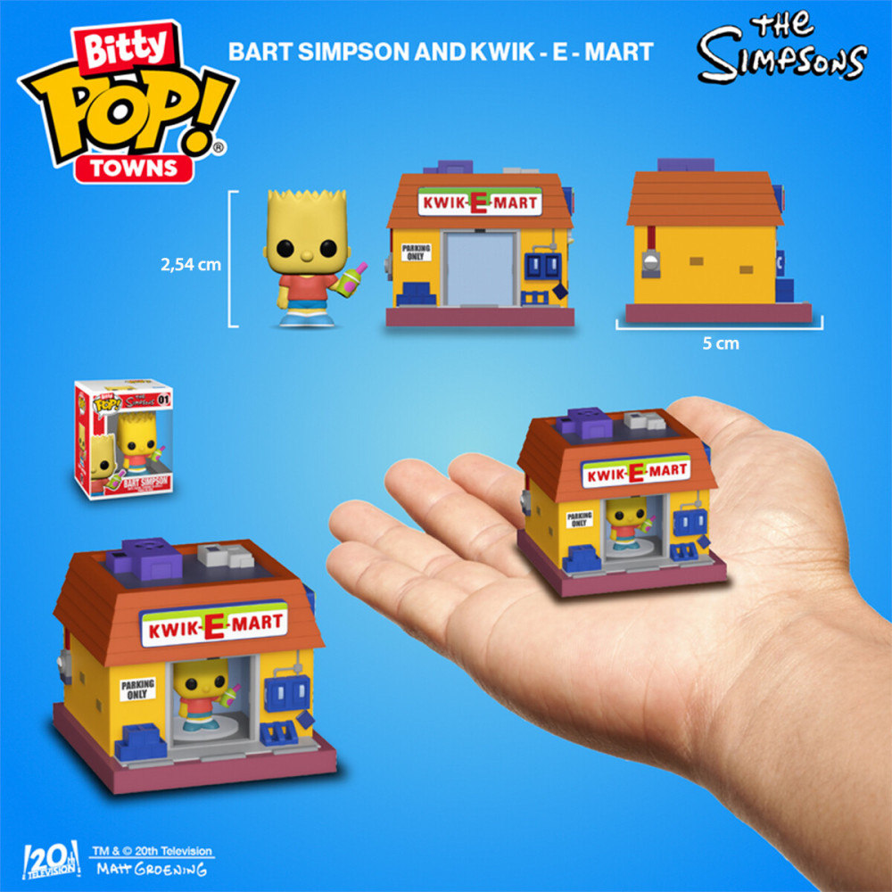 Funko BITTY POP! Town Барт Сімпсон і Квікі-март - набір ігрових фігурок (83684)
