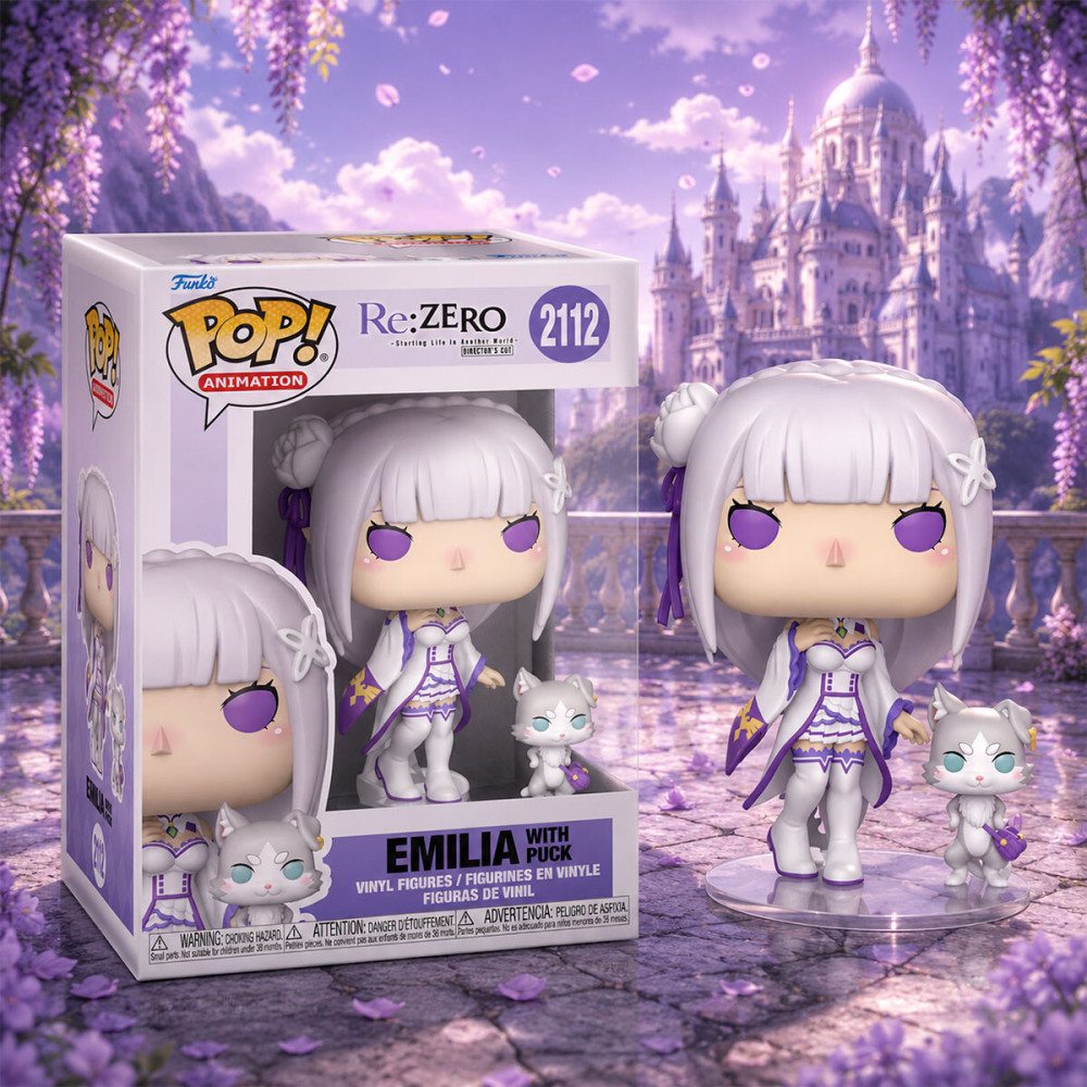 Funko POP! Re:ZERO Емілія з Паком - набір ігрових фігурок (86515)