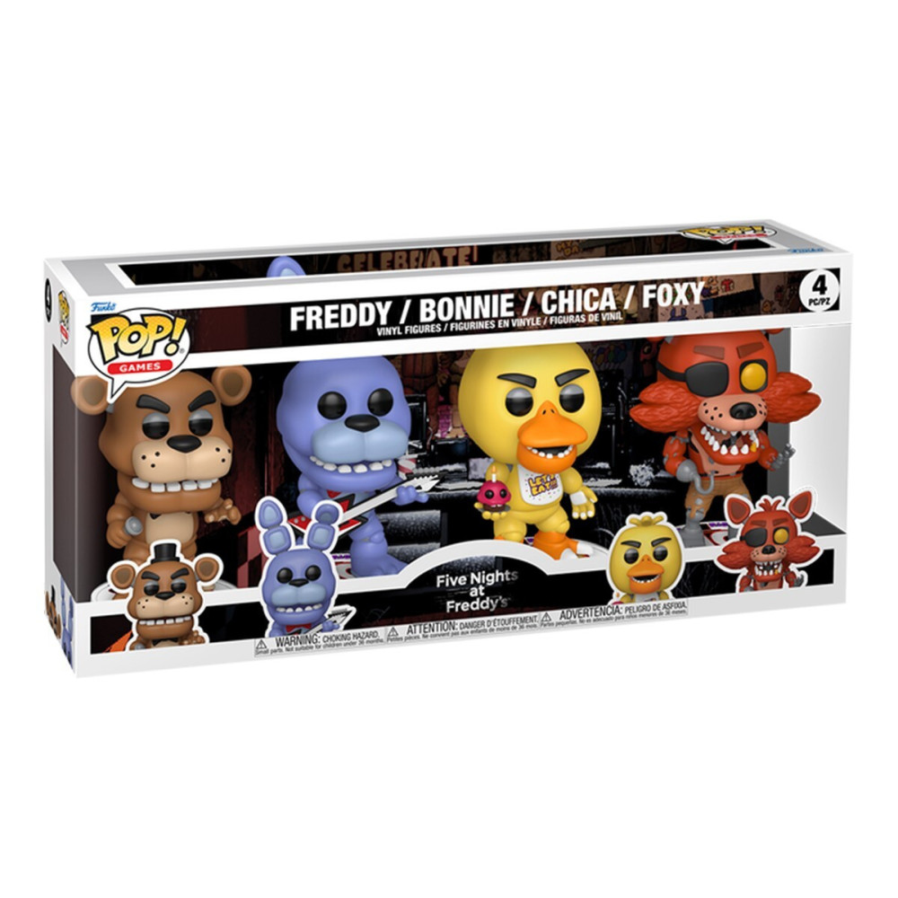 Funko POP! 5 ночей у Фредди Фредди, Бонни, Чика и Фокси - набор игровых фигурок (95660)