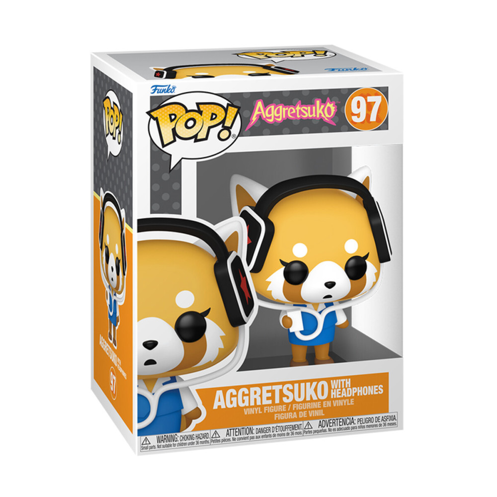 Funko POP! Sanrio Агресивна Рецуко в навушниках - ігрова фігурка (80392)