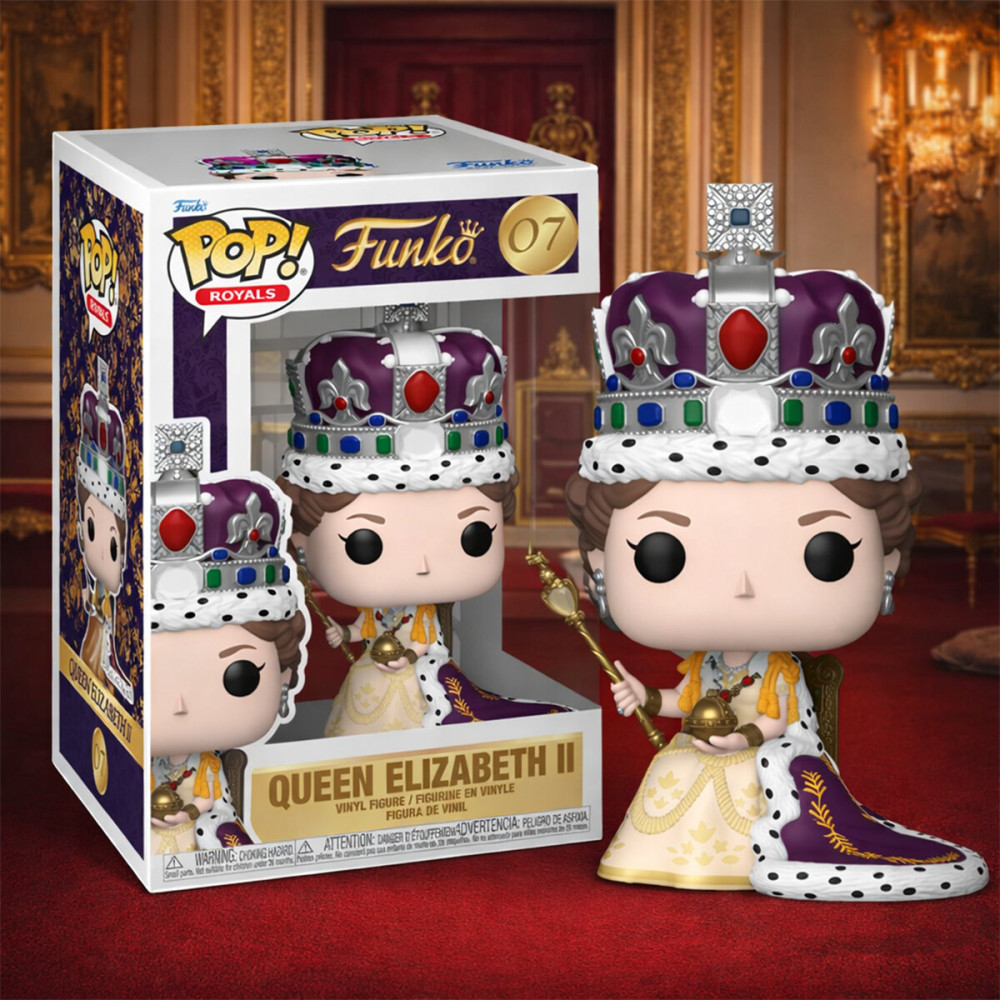 Funko POP! Королева Єлизавета II 100-річчя Коронація королеви Єлизавети II - ігрова фігурка (91873)