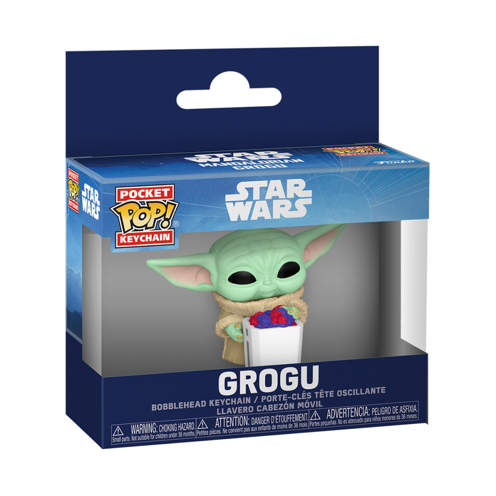 Funko POP! The Mandalorian & Grogu Ґроґу з попкорном - ігрова фігурка на кліпсі (90454)