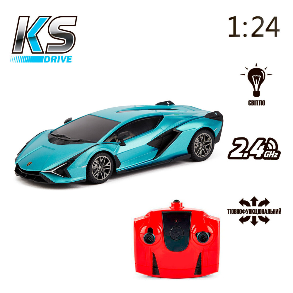 KS Drive Lamborghini Sian - автомобіль на радіокеруванні • Синій (124GLSB)