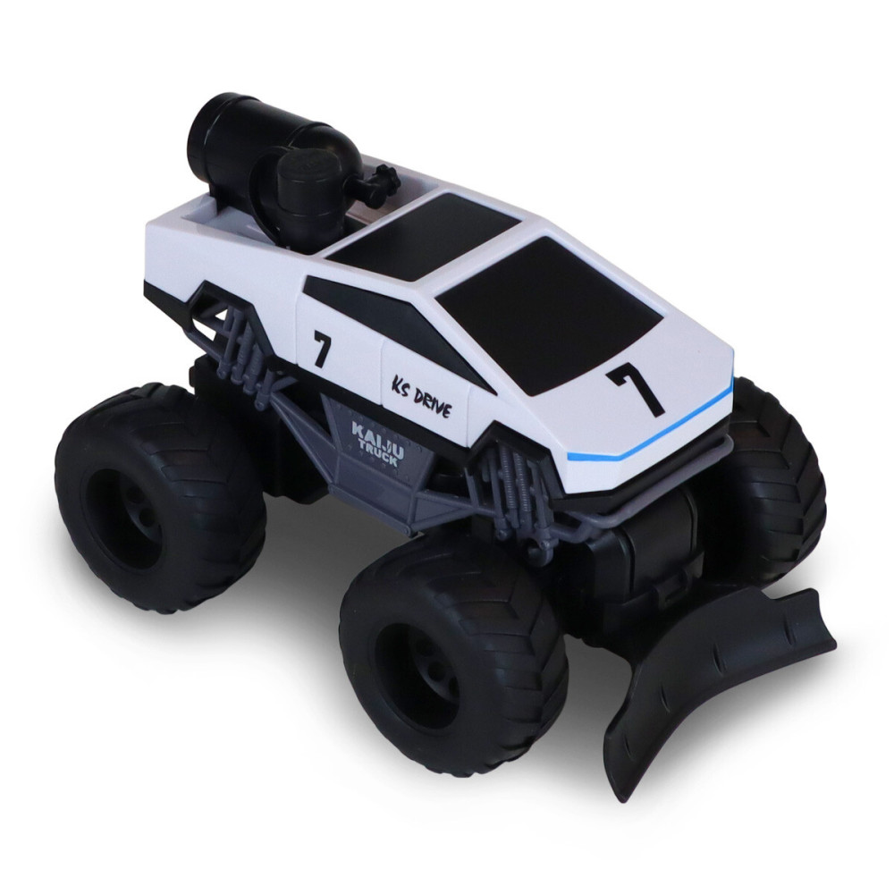 KS Drive Spray Car Cyber Ride - автомобіль на радіокеруванні з вихлопною парою • Білий (SL-6076RH)