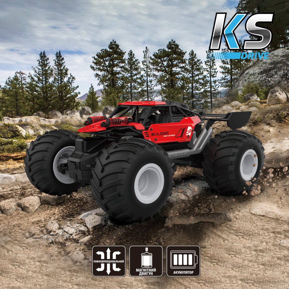 KS Drive Off-Road Strong Power - автомобиль на радиоуправлении • Красный (SL-8423ARH)
