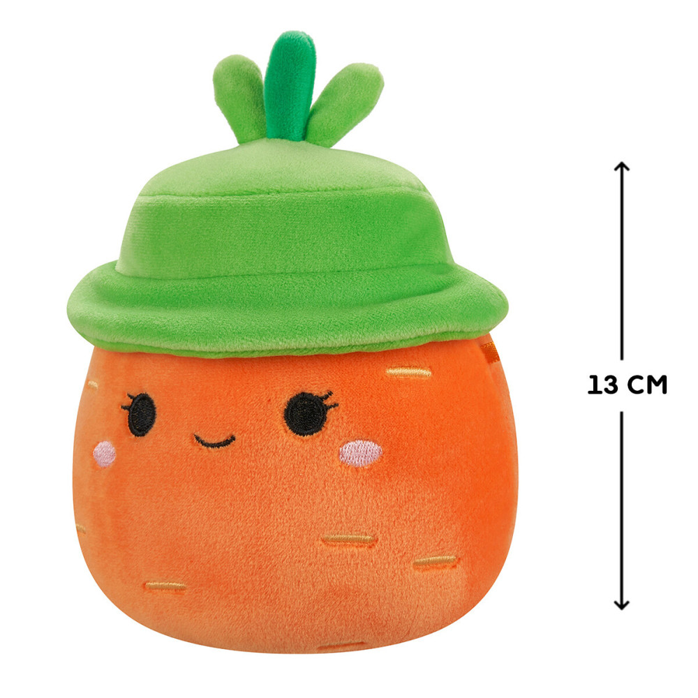 Squishmallows Морквинка Кароліна в капелюсі 13 см - м'яка іграшка (SQER01182)