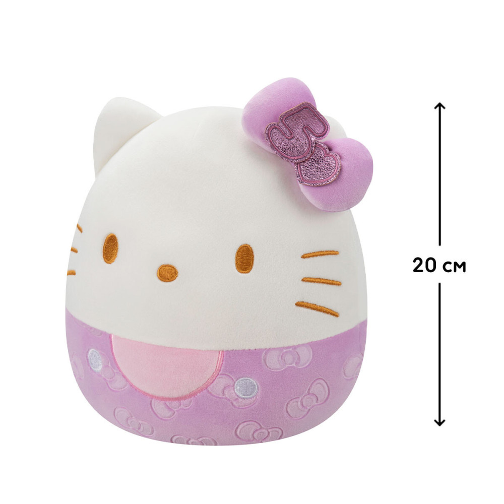 Squishmallows Hello Kitty в пурпурном - мягкая игрушка (SQSN00499)