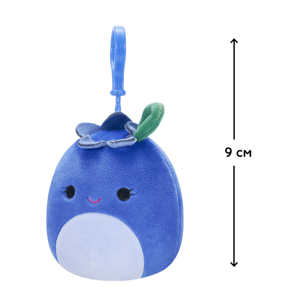 Squishmallows Чорниця Блубі на кліпсі - м'яка іграшка (SQCP00147)