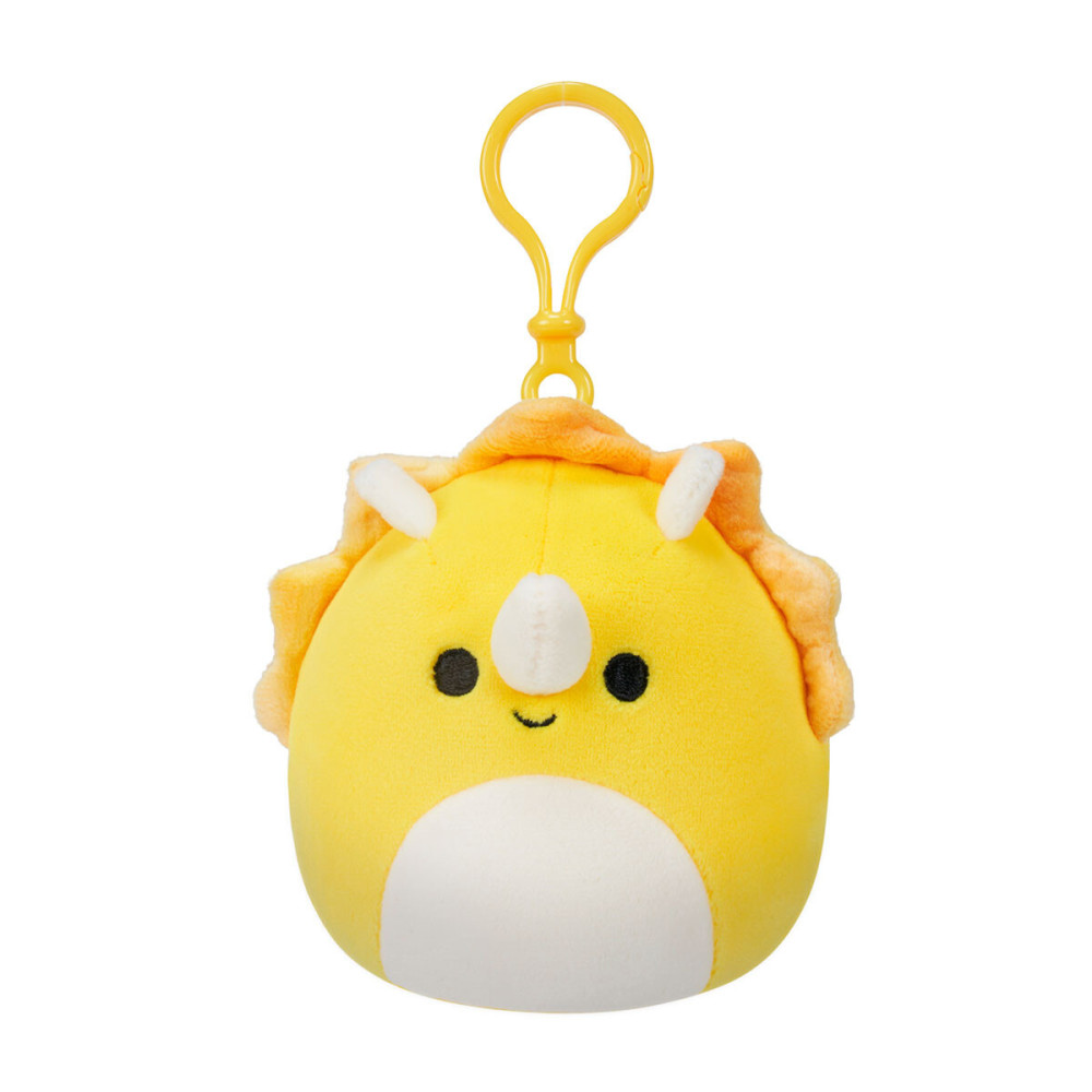Squishmallows Трицератопс на клипсе - мягкая игрушка (SQCP00216)