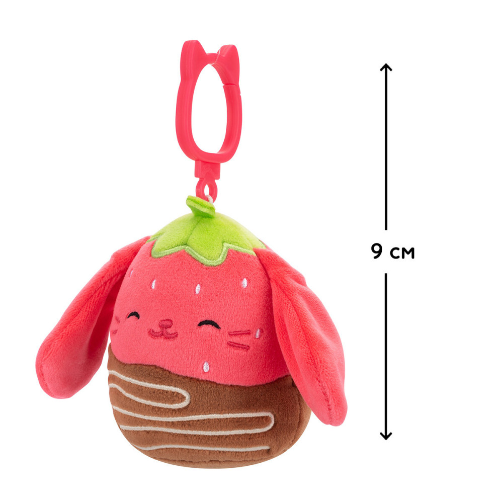 Squishmallows Кролик Гунда на кліпсі - м'яка іграшка (SQCP00464)