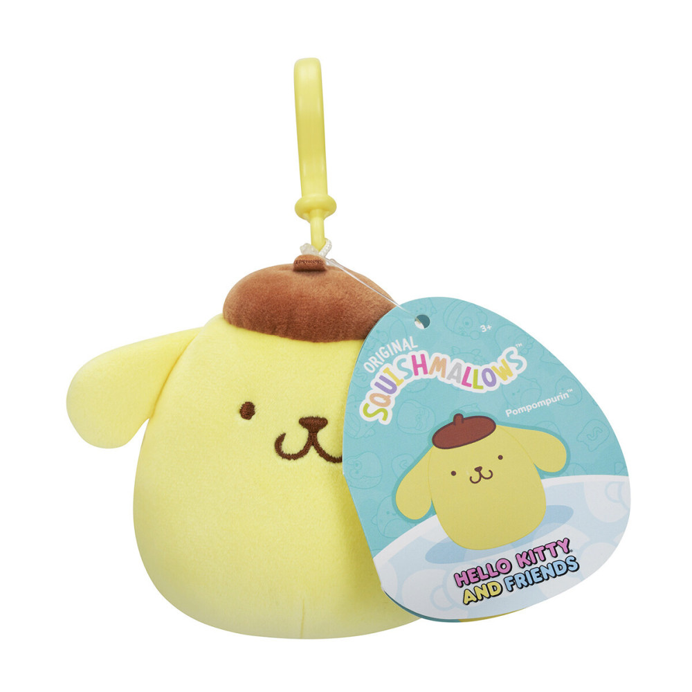 Squishmallows Hello Kitty Помпомпурин на клипсе - мягкая игрушка (SQSN00273)