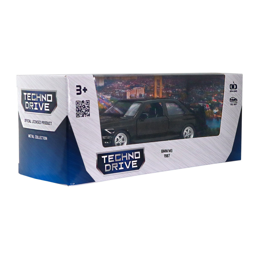 TechnoDrive BMW M3 1987 - автомодель 1:43 • Чорний (250395U)
