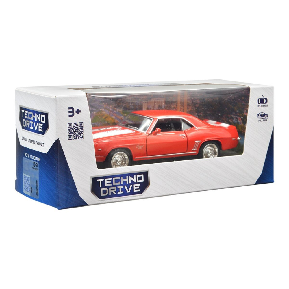 TechnoDrive CHEVROLET CAMARO 1969 - автомодель 1:32 • Червоний (250336U)