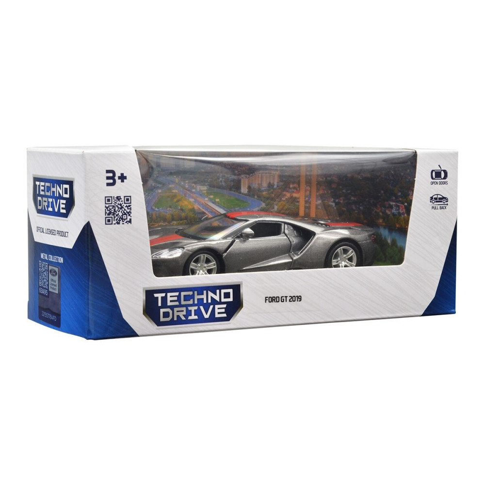 TechnoDrive FORD GT 2019 - автомодель 1:32 • Сірий (250338U)