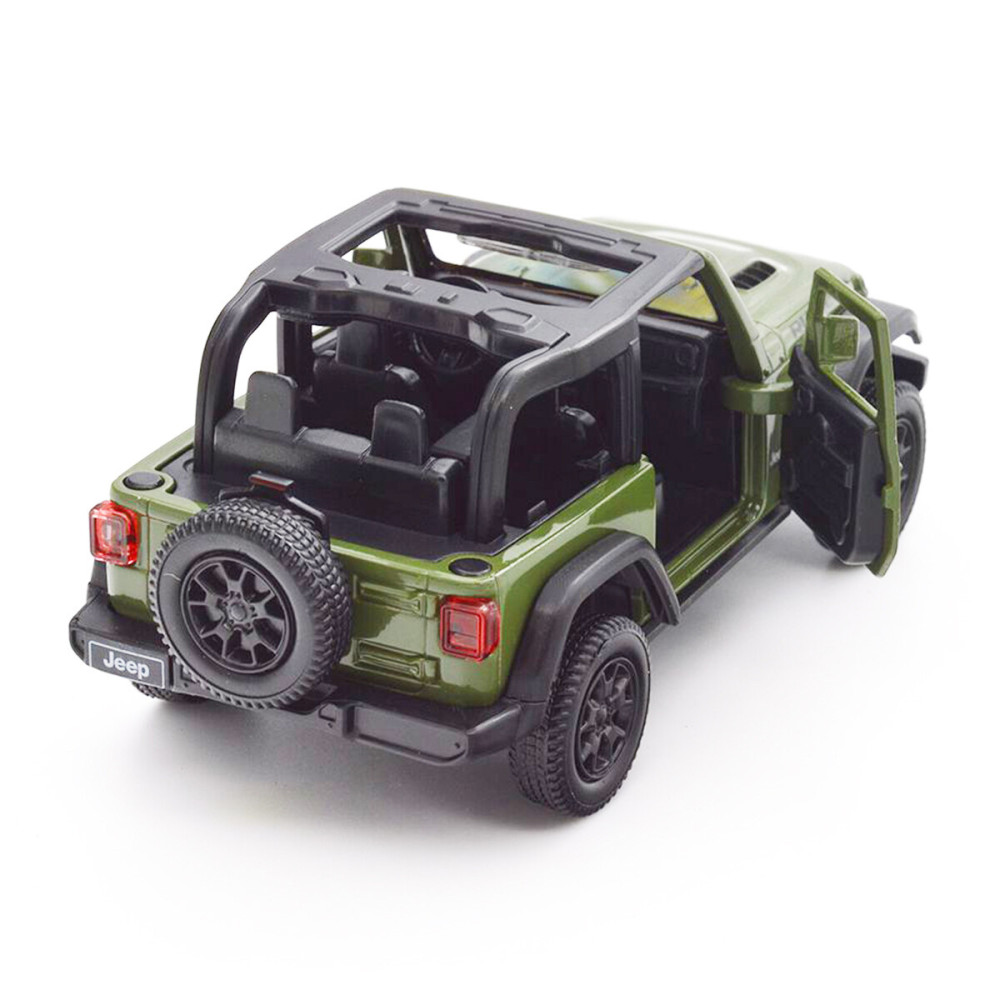 TechnoDrive JEEP WRANGLER RUBICON 2021 - автомодель 1:32 • Зелений (250339U)