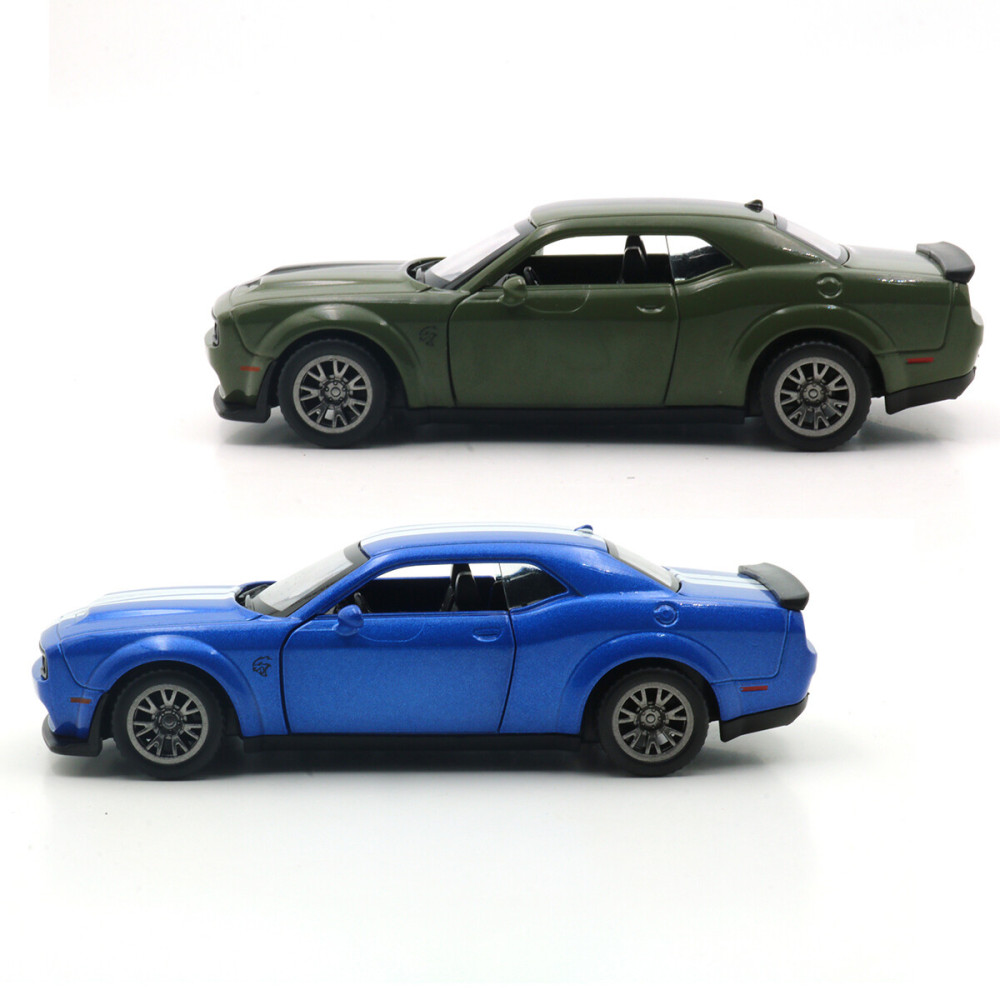 TechnoDrive DODGE CHALLENGER SRT JAILBREAK 2022 - автомодель 1:44 • Синій, зелений (250949)