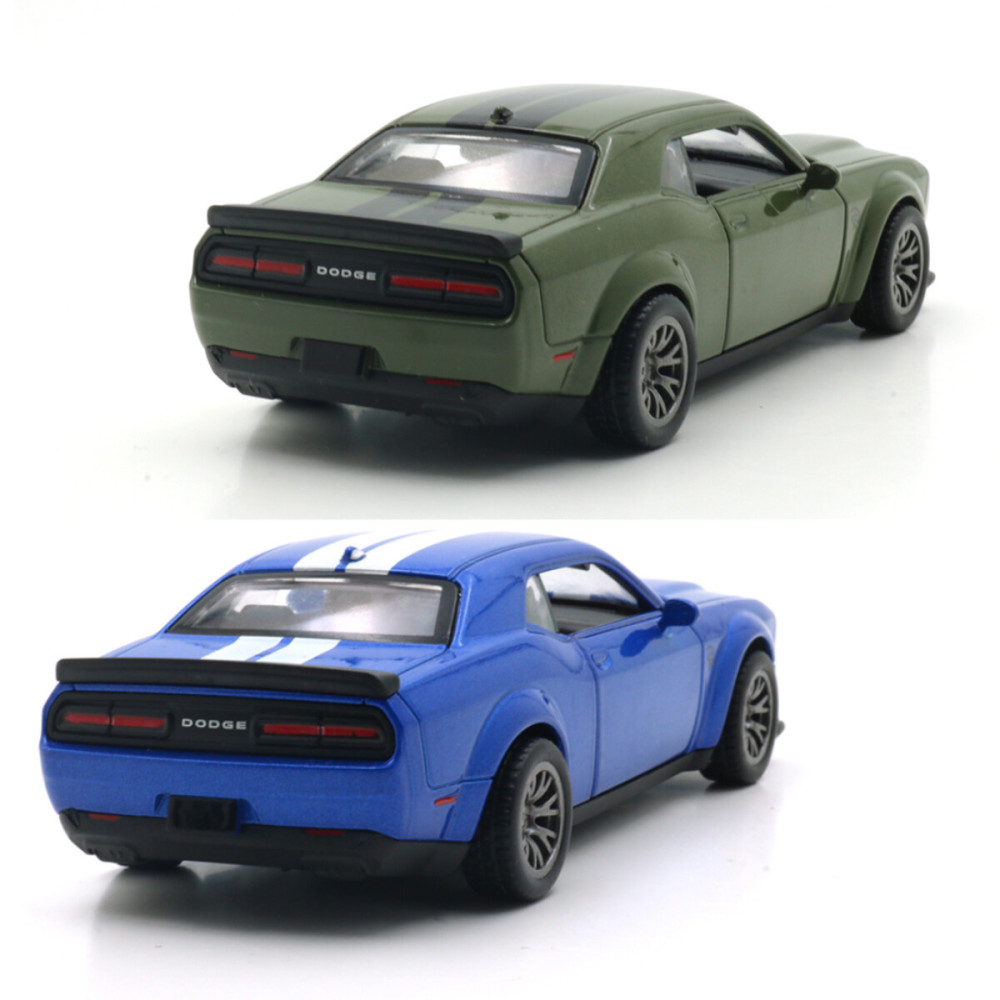 TechnoDrive DODGE CHALLENGER SRT JAILBREAK 2022 - автомодель 1:44 • Синій, зелений (250949)