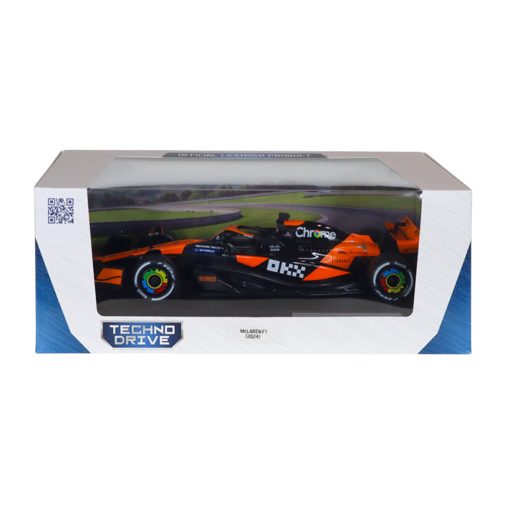 TechnoDrive MCLAREN F1 (2024) 1:18 - автомодель • Помаранчевий з чорним (250936MLF1)