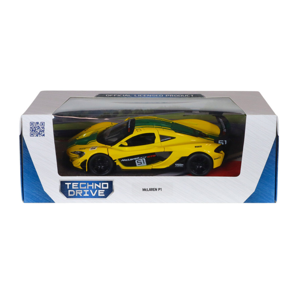 TechnoDrive MCLAREN P1 1:24 - автомодель • Жовтий (250943MLP1YW)
