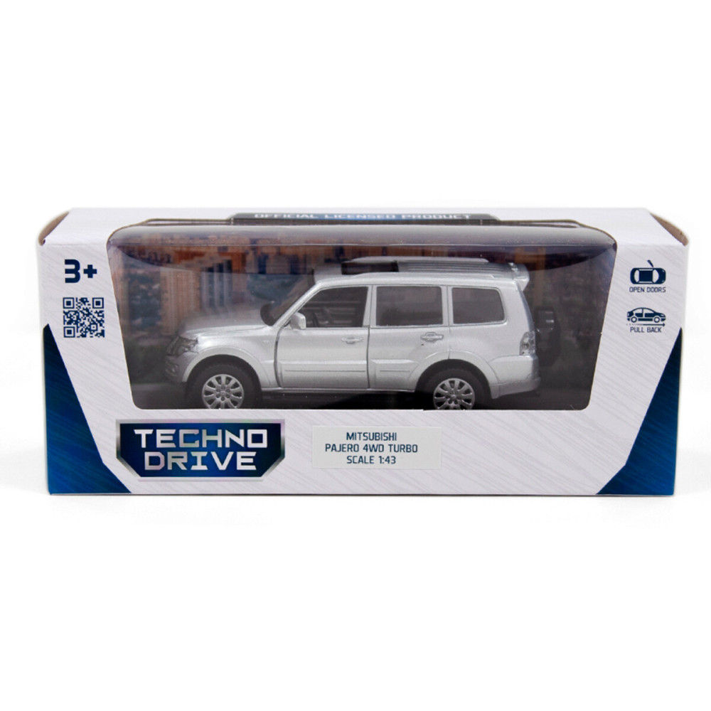 TechnoDrive MITSUBISHI PAJERO 4WD TURBO - автомодель • Сріблястий (250282)