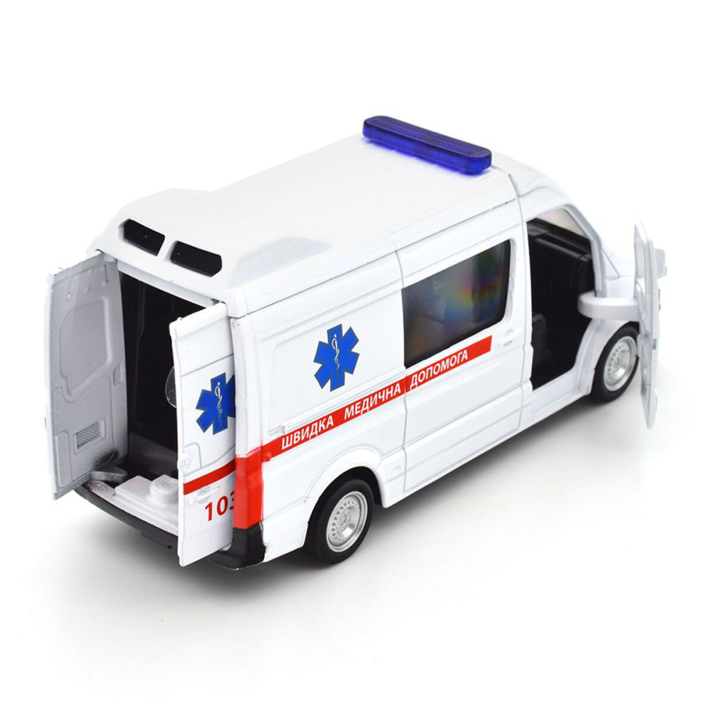 TechnoDrive MERCEDES BENZ SPRINTER Швидка допомога 1:32 - автомодель • Білий (250344U)