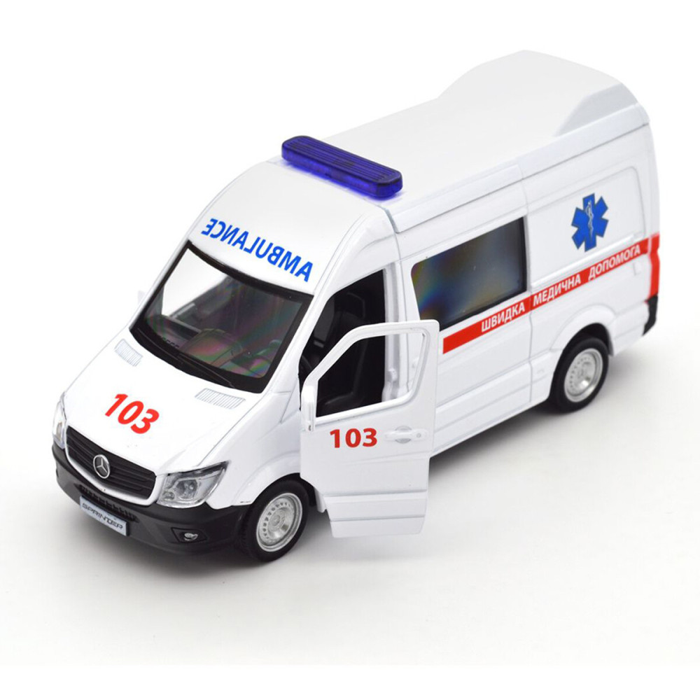 TechnoDrive MERCEDES BENZ SPRINTER Швидка допомога 1:32 - автомодель • Білий (250344U)