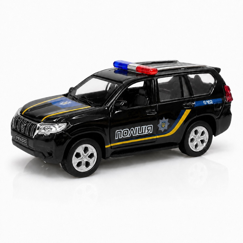 TechnoDrive Toyota Prado Поліція - автомодель • Чорний (KM260416P)