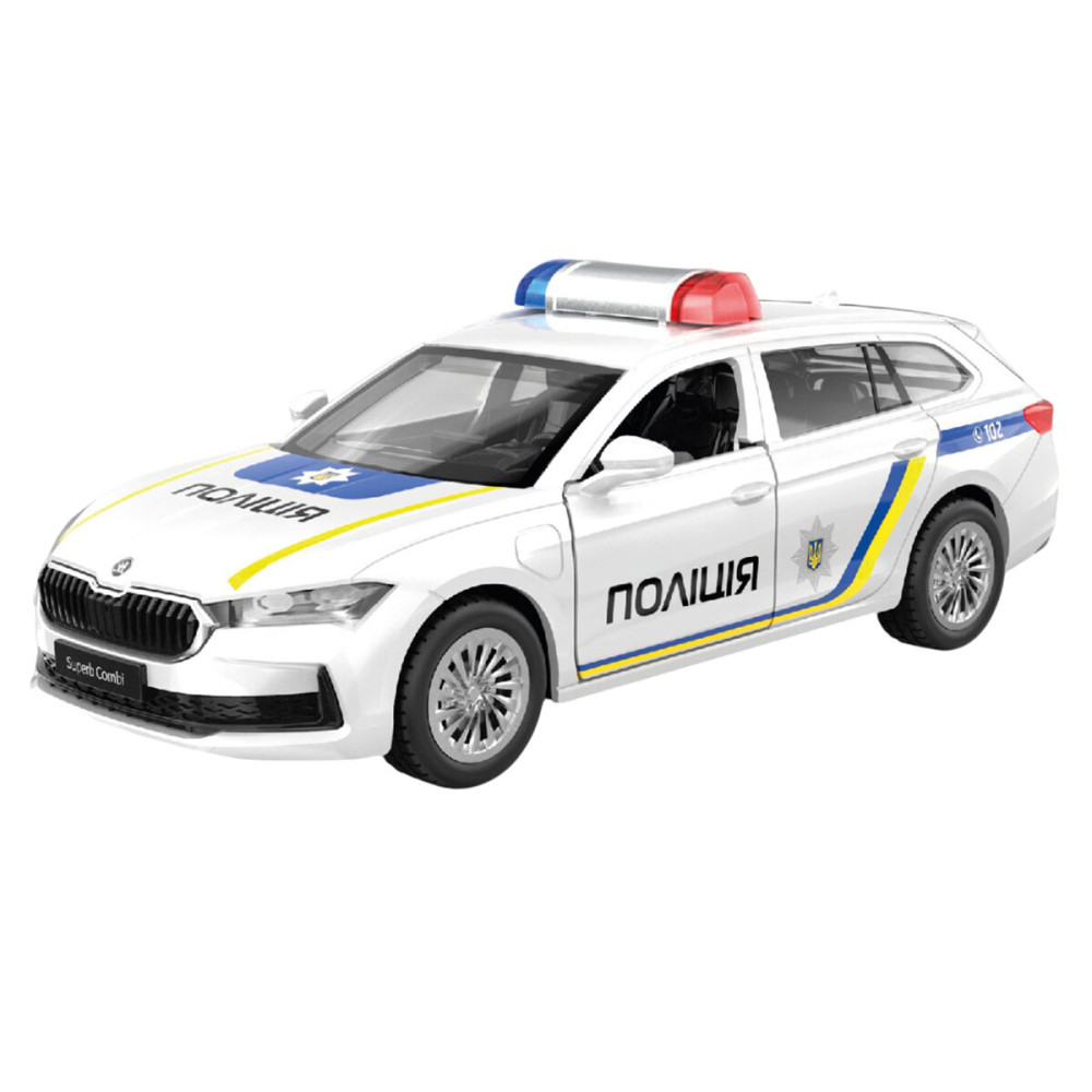 TechnoDrive SKODA SUPERB COMBI iV Поліція - автомодель • Синій (250947)