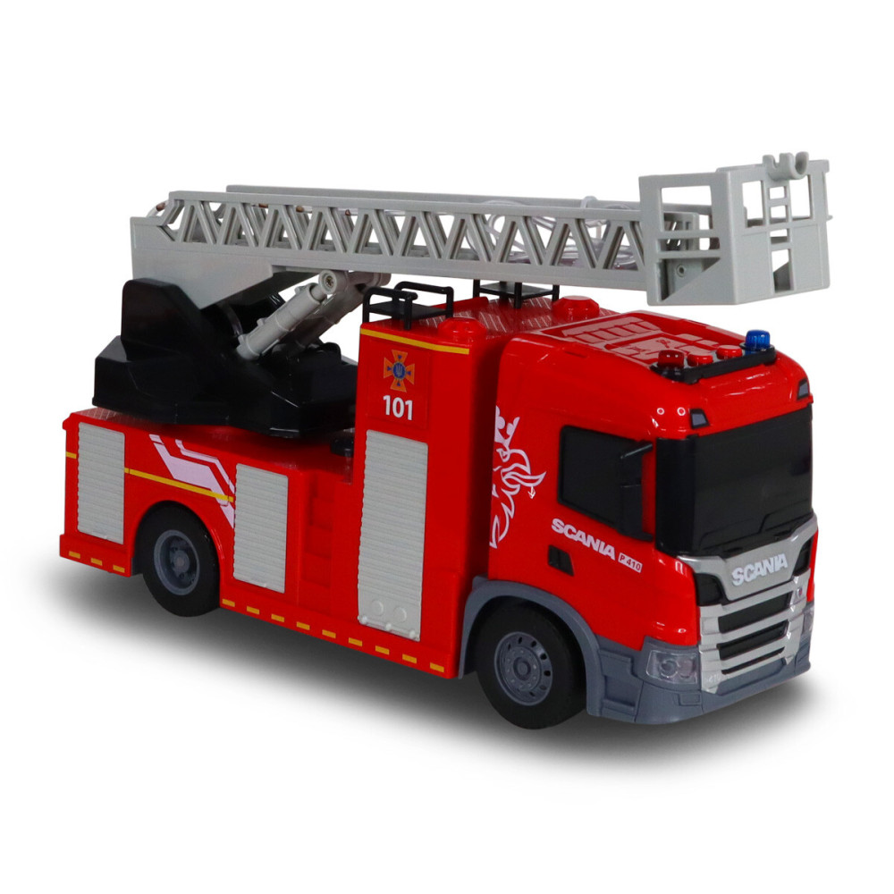 TechnoDrive Big Truck Пожарная машина Scania - автомодель со светом, звуком и водой (6407KS)