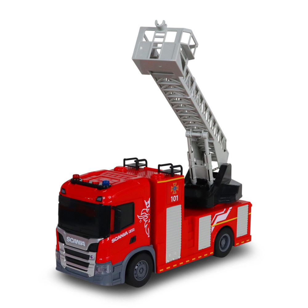 TechnoDrive Big Truck Пожарная машина Scania - автомодель со светом, звуком и водой (6407KS)