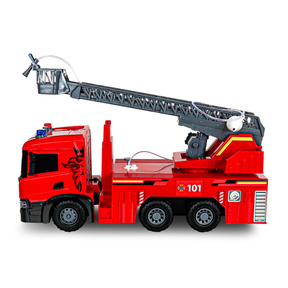 TechnoDrive Super Big Truck Пожарная машина Scania - автомодель со светом, звуком и водой (5005KS)