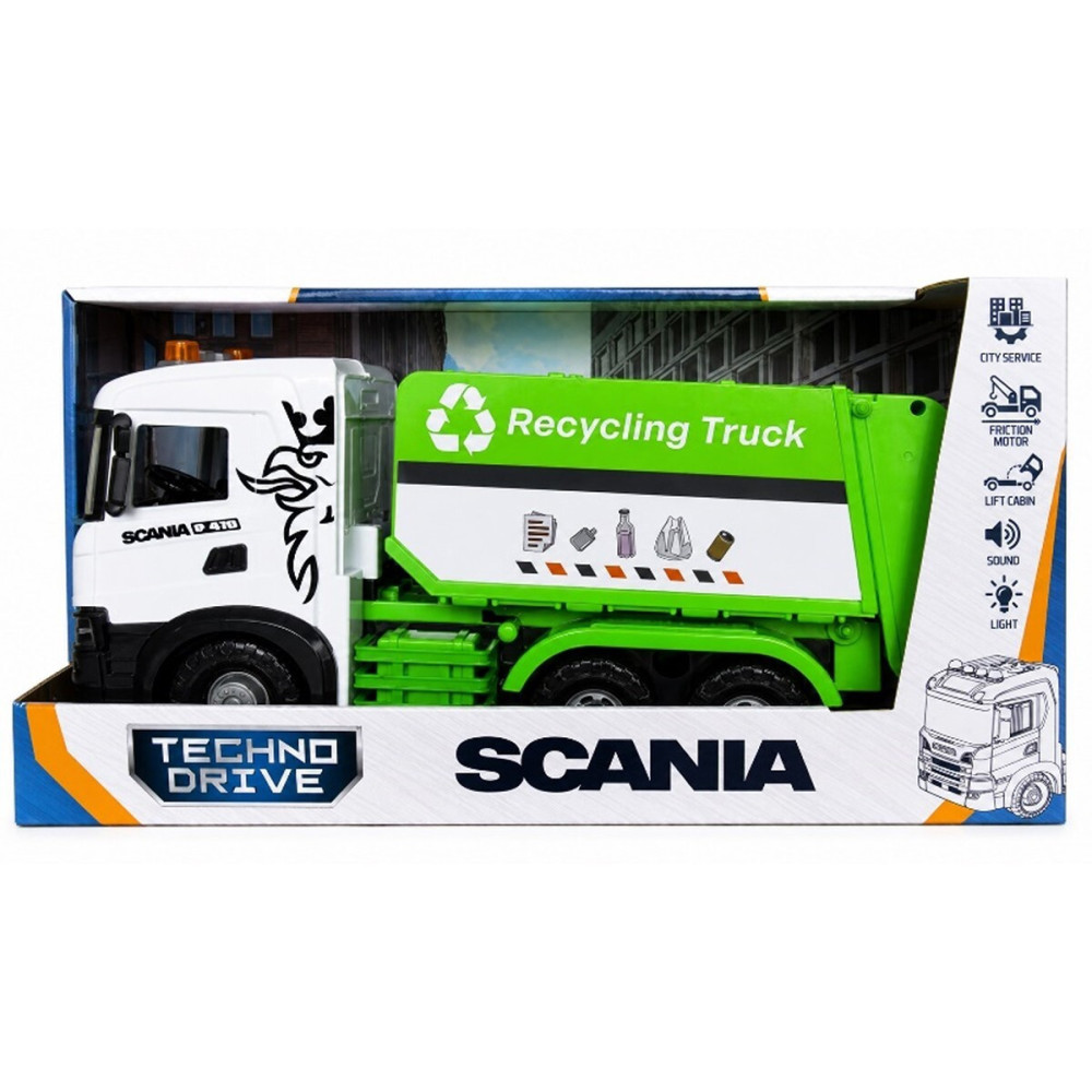 TechnoDrive Mid Truck Сміттєвоз Scania - автомодель зі світлом і звуком (OC-3005)