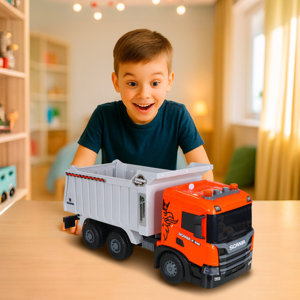 TechnoDrive Super Big Truck Самосвал Scania - автомодель со светом и звуком (5002KS) TechnoDrive Super Big Truck Самосвал Scania - автомодель со светом и звуком (5002KS)