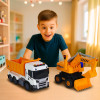 TechnoDrive 2 in 1 Truck Самоскид Scania і екскаватор - ігровий набір (8001KS)