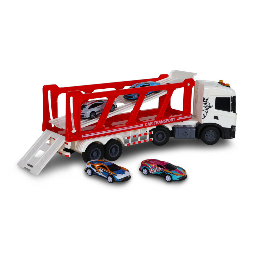 TechnoDrive Large Truck Автоперевізник Scania з 4 машинами - ігровий набір (6414KS)