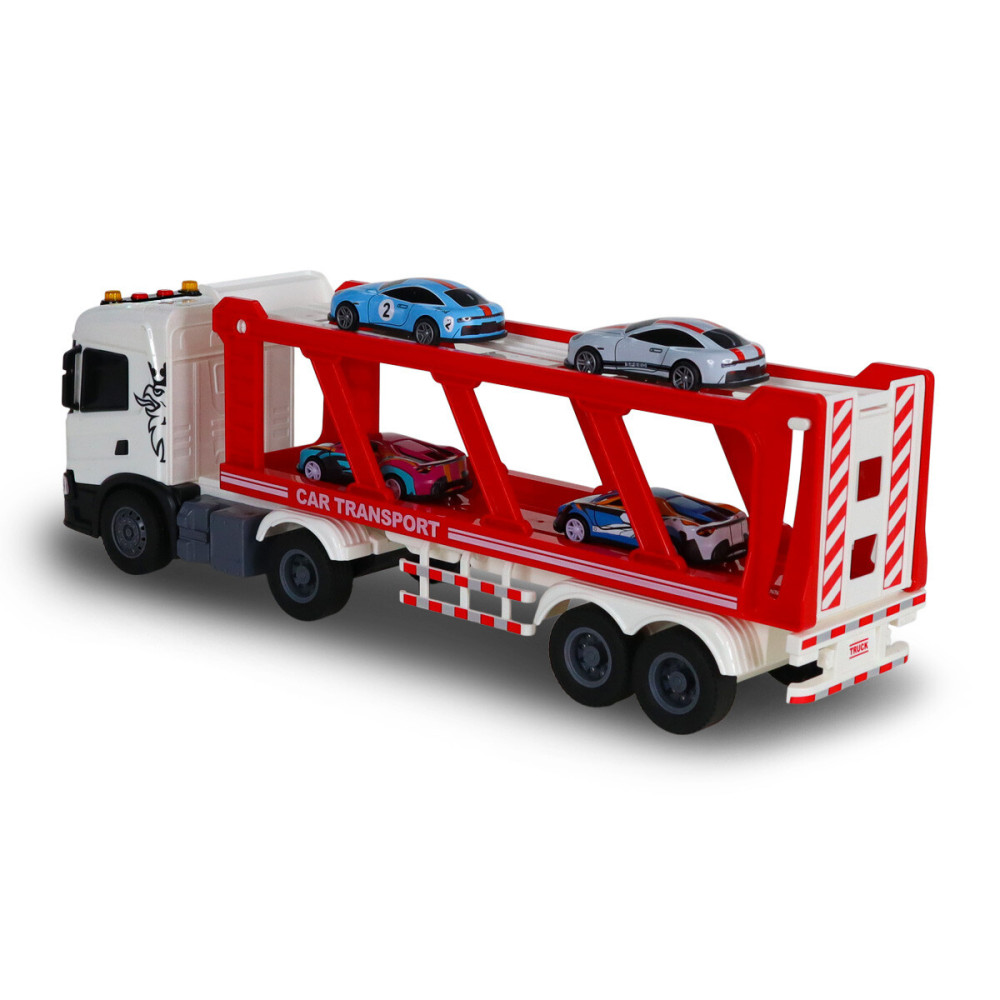 TechnoDrive Large Truck Автоперевізник Scania з 4 машинами - ігровий набір (6414KS)